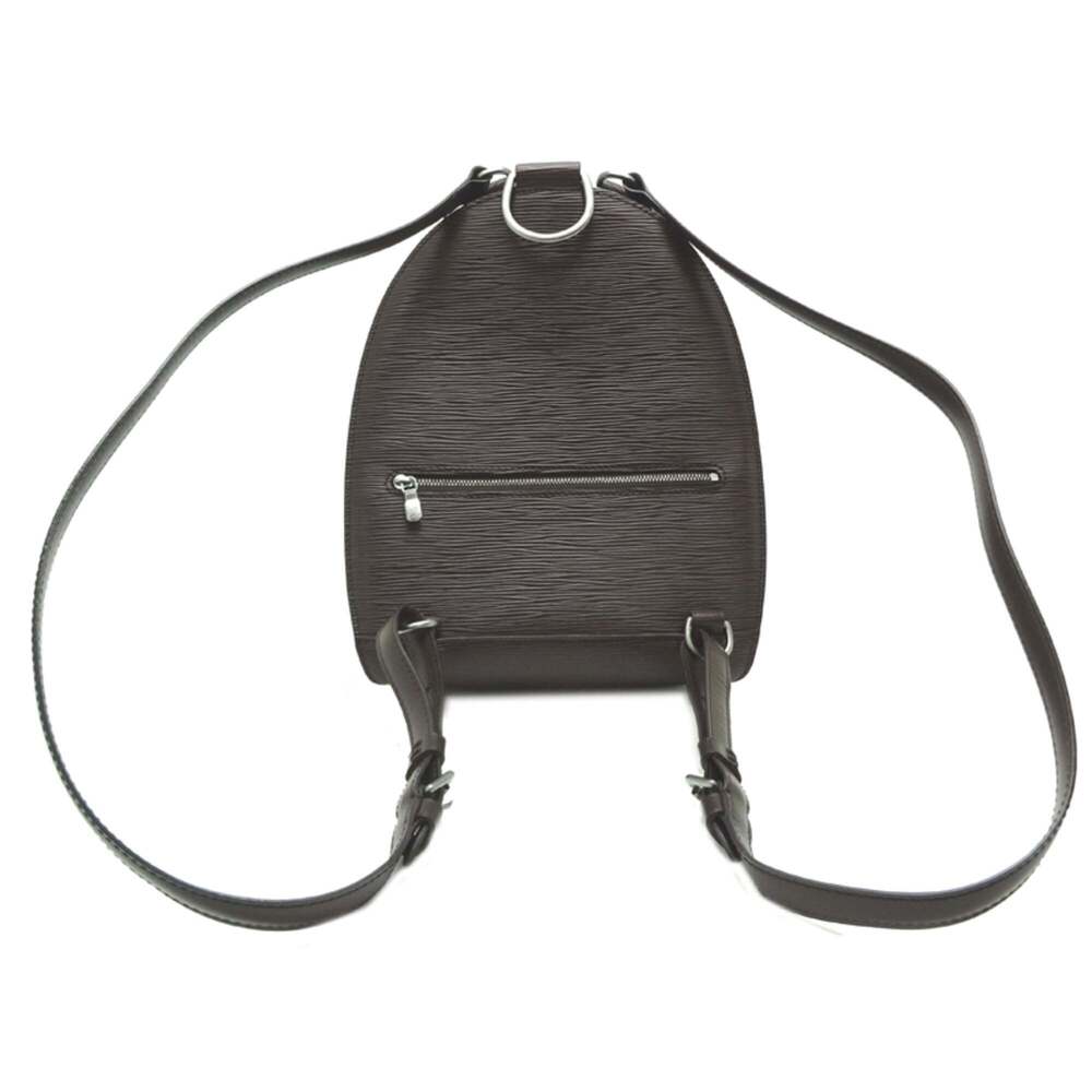 LOUIS VUITTON Authentic Brown Leather Backpack - Picture 2 of 9